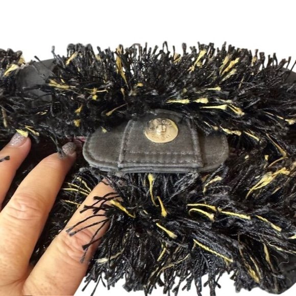 Festive Snowman Winter Handbag With Black Fringe & Dual Handles - Picture 6 of 10